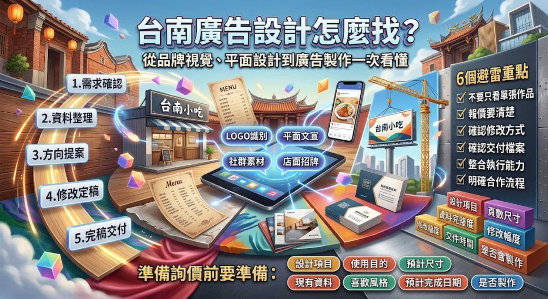 台南廣告設計怎麼找？從品牌視覺、平面設計到廣告製作一次看懂