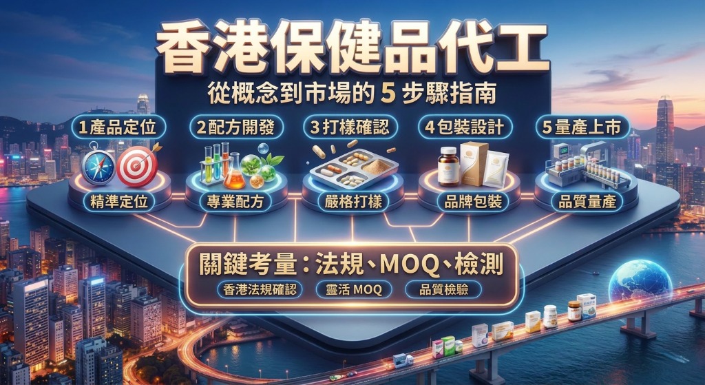 香港保健品代工怎麼做？從配方開發、檢測到上市流程完整指南