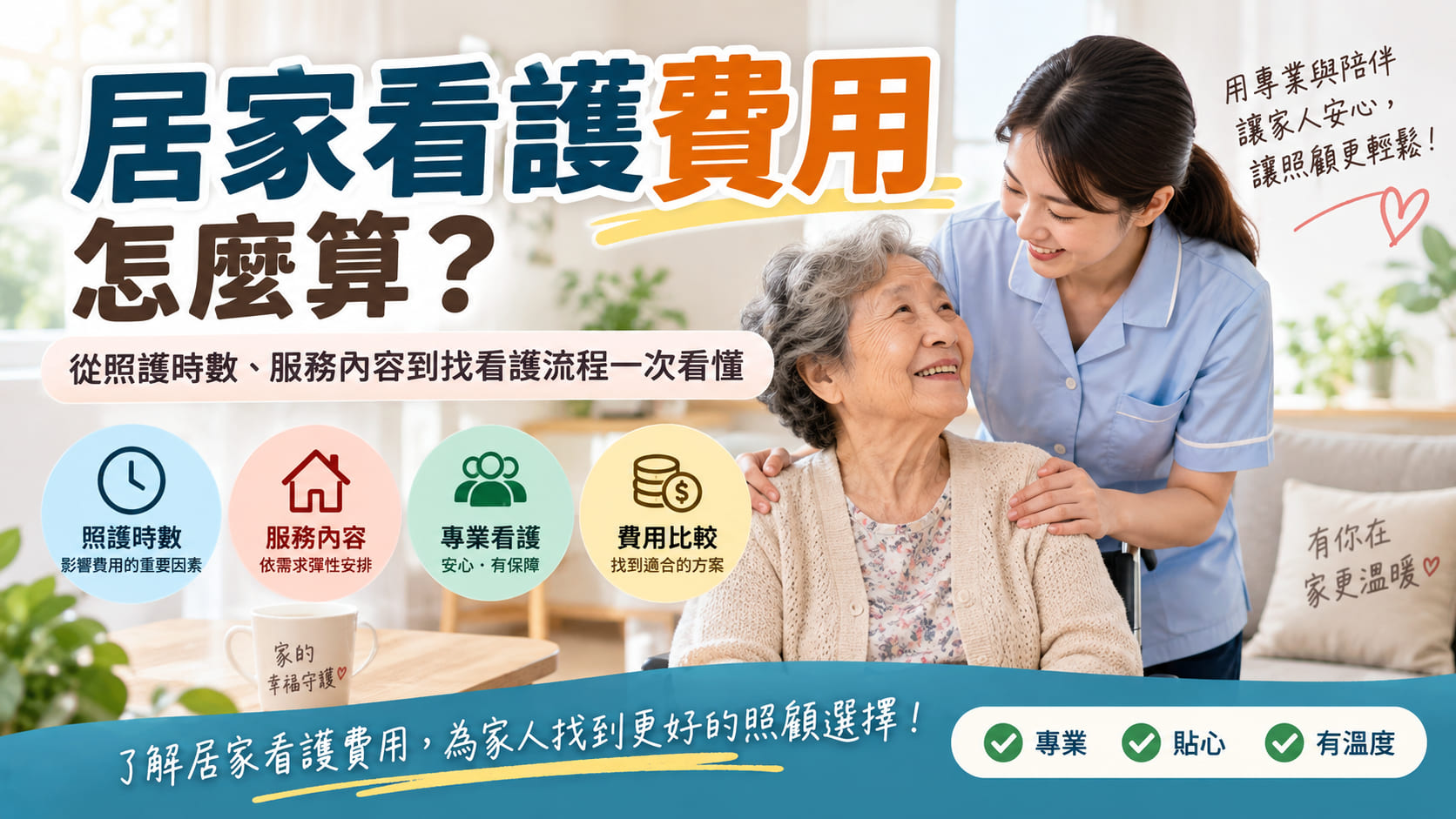 居家看護費用怎麼算？從照護時數、服務內容到找看護流程一次看懂