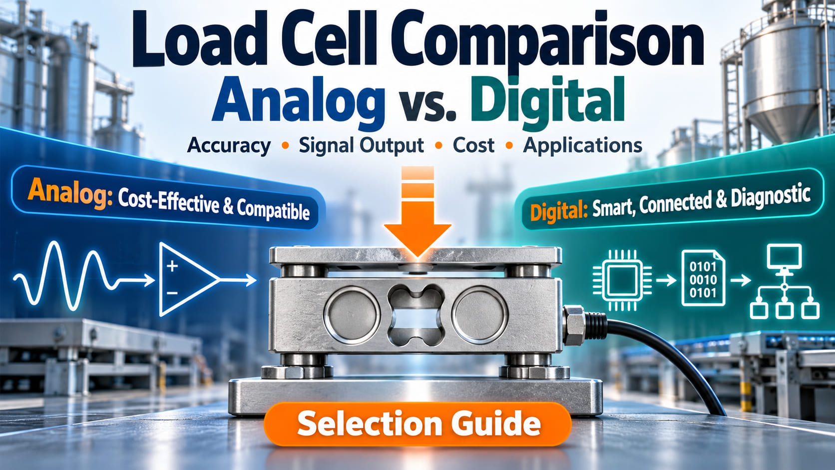 Load Cell Comparison: Analog vs. Digital Load Cells – Differences, Accuracy, Costs, and Selection Guide